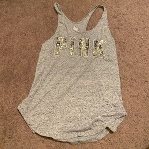 Grey Sequin Tank